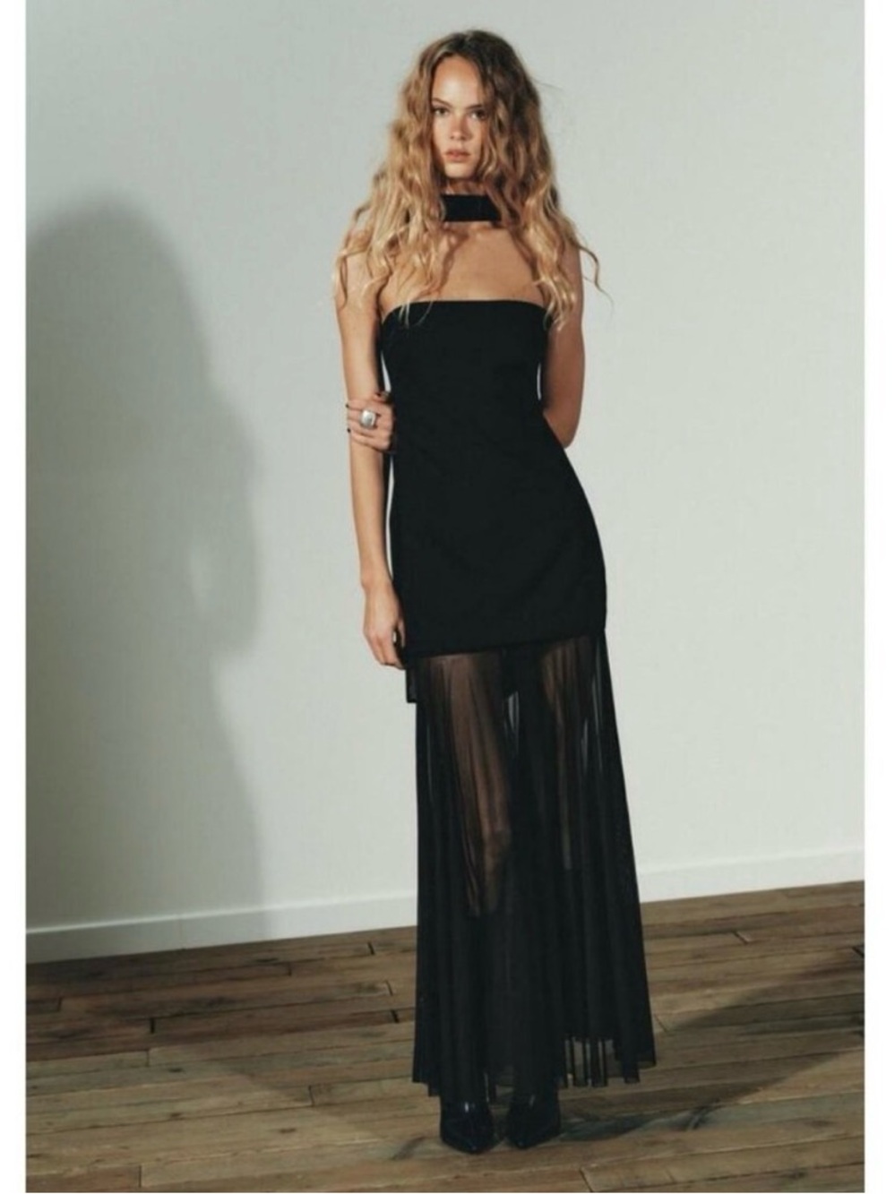 Zara Transparent Combination Dress